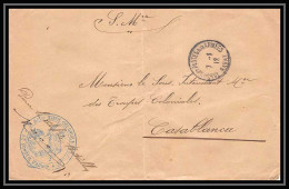 2060 Lettre (cover) Guerre 1914/1918 5 Bataillon D'infanterie Coloniale Maroc Rabat - Military Postmarks From 1900 (out Of Wars Periods)