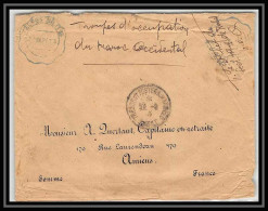 2058 Lettre (cover) Guerre 1914/1918 Troupes D'occupation Du Maroc Occidental Secteur Postal Rabat - Military Postmarks From 1900 (out Of Wars Periods)