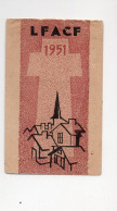 Carte De Membre    LFACF 1951 (voir ,la, Description)  (PPP47506) - Membership Cards