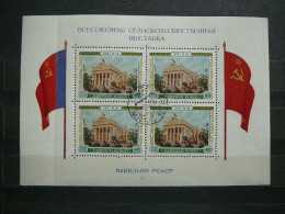 All-union Agricultural Exhibition (RSFSR Pavilion) # Russia USSR Sowjetunion # 1955 Used #Mi.1764 Block16 - Used Stamps