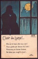 CPA " Clair De Lune " Elle Est La Haut  ... Illustrateur Griff - Griff