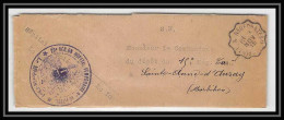 2941 Lettre France Guerre 1914/1918 Santé Hopital Temporaire N°10 Vittel Convoyeur Epinal A Neufchateau 1915 - Spoorwegpost
