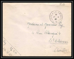 2576 Lettre Franchise Militaire Guerre War 1939/1945 Poste Aux Armees St Etienne Secteur 12562 - 2. Weltkrieg 1939-1945