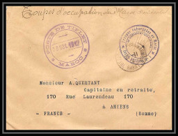 2187 Lettre (cover) Guerre 1912 Troupes Debarquee D'occupation Du Maroc Convoi 3 Tiflet - Cachets Militaires A Partir De 1900 (hors Guerres)