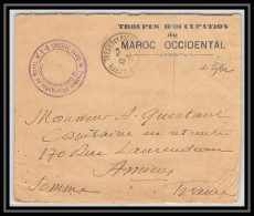 2180 Lettre (cover) Guerre 1912 Troupes Debarquee D'occupation Du Maroc Convoi 3 - Military Postmarks From 1900 (out Of Wars Periods)
