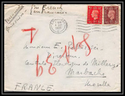 3781 Lettre Grande Bretagne (great Britain) Guerre 1939/1945 Censure Pour Marbache Moselle 1939 - 2. Weltkrieg 1939-1945