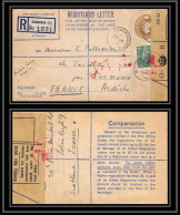 3776/ Entier Postal Grande Bretagne (great Britain) Guerre 1939/1945 Censure Pour Vernous Ardeche 1939 - 2. Weltkrieg 1939-1945