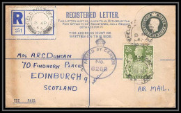 3775/ Entier Postal Guerre 1939/1945 Censure Edimbourg Scotland 1940  - 2. Weltkrieg 1939-1945