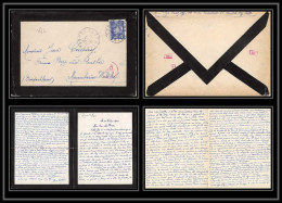 3683 Lettre France Guerre 1939/1945 Mannheim Waldhof Censure Saint-André-lez-Lille Nord 1944 + Courrier - 2. Weltkrieg 1939-1945