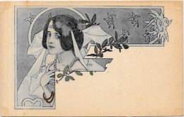 CPA Art Nouveau Femme Girl Women Non Circulé - 1900-1949