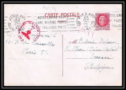 5960 Entier Postal Stationery Guerre War 1939/1945 Pétain Censuré Paris Pour Tournai Belgique (Belgium) 1942 - Cartes Postales Types Et TSC (avant 1995)
