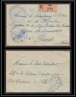 6852/ Devant De Lettre Recommandé France Guerre 1939/1945 Albi - Auverso Lamur Tarn Curiosité 1944 - 2. Weltkrieg 1939-1945