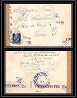 6717/ Lettre (cover) France Guerre 1939 1945 Censure Italie - WW II