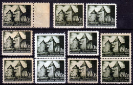 Croatia NDH 1941 WW II. ⁕ Landscapes Mi.49 Varaždin 0.75 Kuna ⁕ 11v MNH - Differences In Paper - SHADES / Scan - Kroatien