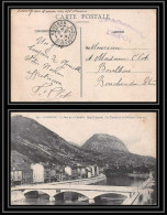 6389/ Carte Postale Grenoble Pont Citadelle Guerre 1914/1918 14ème Bataillon De Chasseurs à Pieds Pour Boulbon 1914 - Guerre De 1914-18