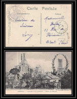 6348/ Carte Postale Cathédrale France Guerre 1914/1918 Service Automobile Section RVF B 111 Soissons 1916 - Guerre De 1914-18