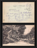 6337/ Carte Postale Menton Sous Bois France Guerre 1914/1918 Gare Train Cannes 1918 - 1. Weltkrieg 1914-1918