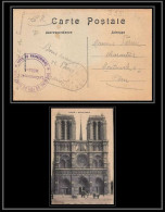 6326/ Carte Postale Parisnotre Dame France Guerre 1914/1918 Train Chemin De Fer De Campagne Pour Montmerle Ain 1918 - 1. Weltkrieg 1914-1918