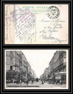 6316/ Carte Postale Lille Rue Nationale France Guerre 1914/1918 12ème Régiment De Chasseurs Limoges 1919 - Guerre De 1914-18