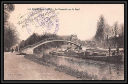 6312/ Carte Postale Chalons Sur Marne Canal France Guerre 1914/1918 12ème Régiment De Chasseurs Pour Sezanne Marne 1919 - Guerre De 1914-18