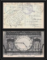 6305/ Carte Postale Cadran De L"église France Guerre 1914/1918 Dépot Du 12ème Régiment De Chasseurs Sezanne Marne 1919 - Guerre De 1914-18