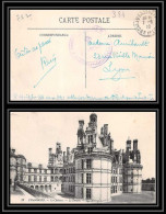 6265/ Carte Postale Chateau De Chambord France Guerre 1914/1918 Santé Hopital Auxiliaire N°1 Marmoutier Pour Lyon 1918 - Oorlog 1914-18