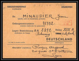 Lettre 2640 Prisonniers De Guerre Kriegsgefangenen War 1939/1945 Stalag 13A Camp 2392 D26 - WW II