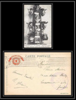 Lettre 1 3025 France Guerre War 1914/1918 Carte Postale (postcard) Trophées Casques Allemands 13ème Artillerie 1917 - War 1914-18
