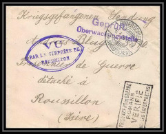 Lettre 1 2995 Prisonniers De Guerre Kriegsgefangenen War 1914/1918 Censuré Olwerschied ? P Roussillon Isère 1916 - Oorlog 1914-18