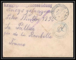 Lettre 1 2988 Prisonniers De Guerre Kriegsgefangenen War 1914/1918 Censuré Kerprichhemmersdorf La Rochelle Charente 1917 - WW I
