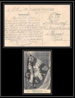 Lettre 1 3016 France Guerre War 1914/1918 Carte Postale (postcard) Drapeau 1er Bataillon 87è Infanterie De Réserve Nimes - WW I