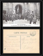 Lettre 1 3023 France Guerre War 1914/1918 Carte Postale (postcard) Présentation Drapeaux Allemands Invalides Secteur 130 - War 1914-18