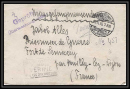 Lettre 1 2950 Prisonniers De Guerre Kriegsgefangenen War 1914/1918 Censuré Saarbrucken 3 P Neuilly-lès-Dijon 1916 - Guerre De 1914-18