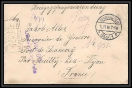 Lettre 1 2946 Prisonniers De Guerre Kriegsgefangenen War 1914/1918 Censuré Neunkirchen P Neuilly-lès-Dijon 1916 - Guerre De 1914-18