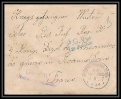 Lettre 1 2913 Prisonniers De Guerre Kriegsgefangenen War 1914/1918 Censuré Kerprich Hemmersdorf P Roanne Loire 1917 - 1. Weltkrieg 1914-1918