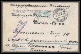 Lettre 1 2911 Prisonniers De Guerre Kriegsgefangenen War 1914/1918 Censuré Saarbrucken 3 P Roanne Loire 1917 - WW I
