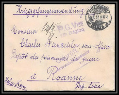 Lettre 1 2904 Prisonniers De Guerre Kriegsgefangenen War 1914/1918 Censuré Strasbourg P Roanne Loire 1916 - Guerre De 1914-18