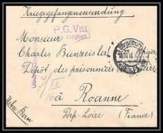 Lettre 1 2893 Prisonniers De Guerre Kriegsgefangenen War 1914/1918 Censuré Strasbourg Pour Roanne Loire 1916 - WW I