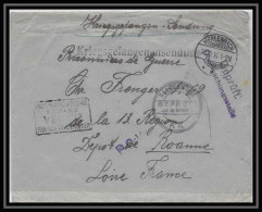 Lettre 1 2843 Prisonniers De Guerre Kriegsgefangenen War 1914/1918 Censuré Saargemünd Merlenbach Roanne Loire 1916 - Guerre De 1914-18