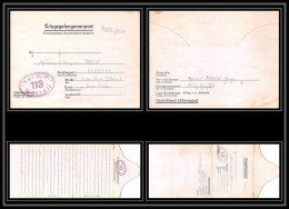 7235/ Carte De Prisonnier De Guerre (War) 1939/1945 Kriegsgefangenen N°113 Pour Houilles Yvelines 1942 - WW II