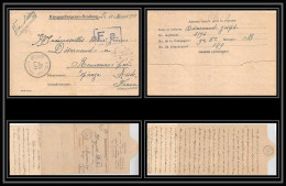 7223/ Carte De Prisonnier De Guerre (War) 1914/1918 Kriegsgefangenen Giessen Pour Rouvenac Aude 1918 - Guerre De 1914-18