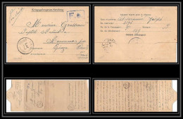 7219/ Carte De Prisonnier De Guerre (War) 1914/1918 Kriegsgefangenen Giessen Pour Rouvenac Aude 1918 - Guerre De 1914-18