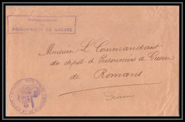 7186/ Carte De Prisonnier De Guerre (War) 1914/1918 Ministère De La Guerre Controle Postal De Pontarlier Pour Roman - Guerre De 1914-18