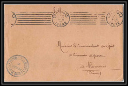 7156/ Carte De Prisonnier De Guerre (War) 1914/1918 Fort De Murier Grenoble Isère Pour Romans Drome 1917  - Guerre De 1914-18