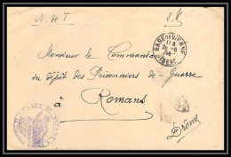 7153/ Carte De Prisonnier De Guerre (War) 1914/1918 Bare De Vienne Isère Pour Romans Drome 1917  - Guerre De 1914-18