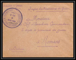 7122/ Carte De Prisonnier De Guerre (War) 1914/1918 Oullins Rhone Pour Romans Drome 1916  - Guerre De 1914-18