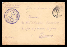 7125/ Carte De Prisonnier De Guerre (War) 1914/1918 Oullins Rhone Pour Romans Drome 1916  - Oorlog 1914-18