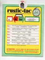 Carte à Système RUSTICA (tirette)(voir ,la, Description)  (PPP47507) - Publicités