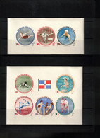 Dominican Republic 1960 Olympic Games Rome Imperforated Blocks Postfrisch / MNH - Summer 1960: Rome