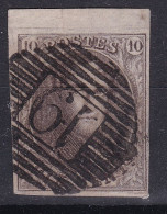 Belgique - Médaillon 10c Obl. P19 Boom - 1849-1865 Medallions (Other)